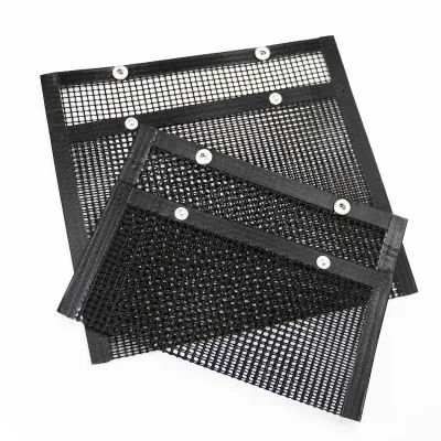  Comida Seguro resistente al calor Non-Stick BBQ malla Grill Bolsa con Rivet