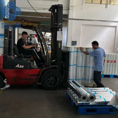 Cinta de teflón resistente a altas temperaturas precio de fábrica con revestimiento de fibra de vidrio Tela de fibra de vidrio de lámina de aluminio