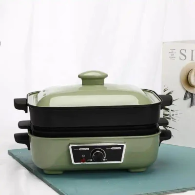 Venta en caliente Multi función de hornear Pan Homehold BBQ Pan no Bandeja de parrilla Eletirc de revestimiento de palillo