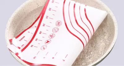 Mateo Non-Stick alfombrilla para hornear pasteles de silicona con la medición - Masa Fondant amasar Mat, alfombrilla para el mostrador, la pasta gruesa estera de rodadura Wbb 17248