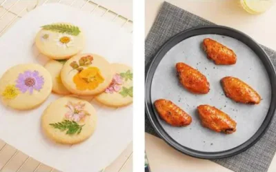 Grado de alimentos al por mayor de la fábrica de papel resistente a la grasa de silicona para hornear postres microondas comida