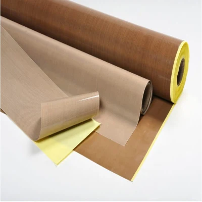 0,3mm tela adhesiva de fibra de vidrio recubierta de PTFE