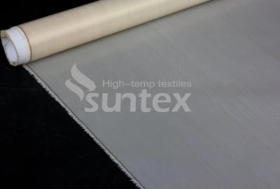 Tejido de fibra de vidrio recubiertas de PTFE China solo lado de la manta de fibra de vidrio resistente al calor de la soldadura mantas