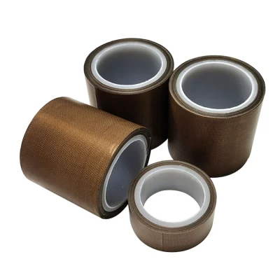 PTFE antiadherente resistente al agua Fibra de vidrio tela de vidrio silicona sellado térmico Cinta adhesiva de PTFE químico