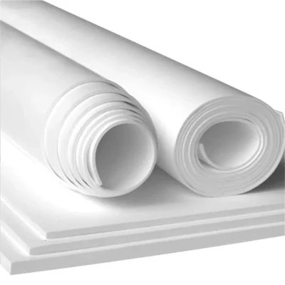 Hoja de PTFE flexible y suave. Hoja de juntas de PTFE expandido. Hoja de juntas de PTFE eptfe. Junta de espiral.