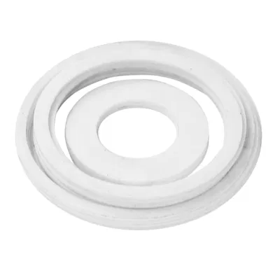  Venta directa de fábrica al por mayor Blanco plástico sellado anillo de PTFE brida Junta de cierre Sanitario de grado alimentario Junta de PTFE Junta de Junta