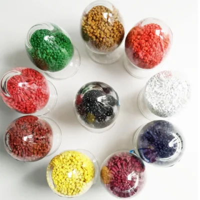 PP PE Plastic Color Masterbatch para moldeo por inyección de película o. Otros productos plásticos LDPE HDPE LLDPE portador partículas plásticas