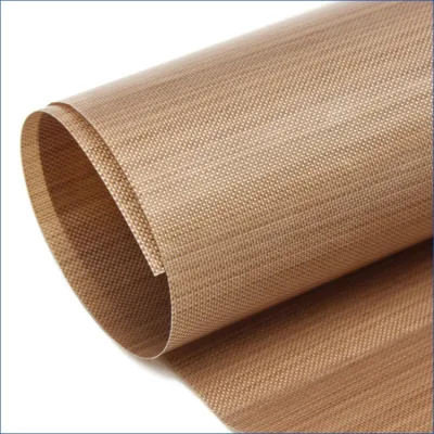 Vidrio recubierto de PTFE con revestimiento de un lado antiestático de alta resistencia a la temperatura Tejido de fibra con 0,23mm Fabricante