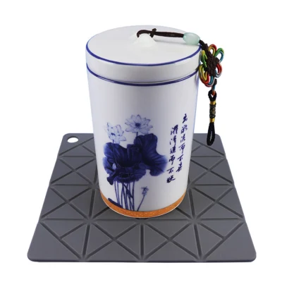 Lugar Trivet silicona antideslizante esteras resistentes al calor de la cocina comedor Mat
