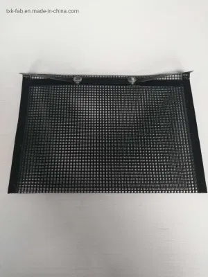 Resistente al calor de PTFE anti-adherente reutilizable Bolsa de rejilla de malla de barbacoa