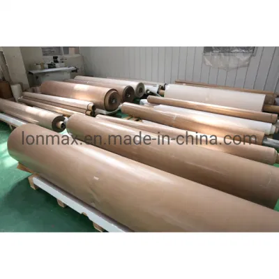 Tejido de fibra de vidrio recubierto de PTFE de alta temperatura no adhesivo resistente a fuego
