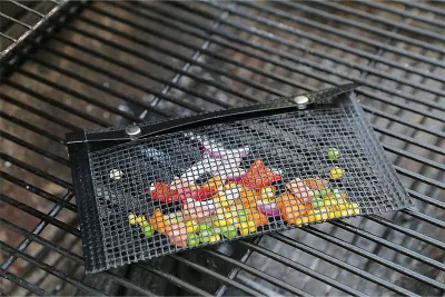 22*27cm tamaño de la Popular Bolsa de rejilla de malla de PTFE para barbacoa microondas