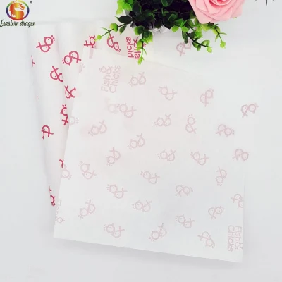 40 gramos resistente a la grasa de silicona de grado alimentario personalizado hoja de papel para hornear pan/grill/línea/cocinar/barbacoa