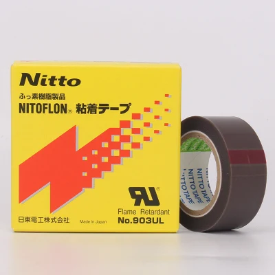 Cinta de sellado flexible de protección térmica de alta resistencia dieléctrica de 25mm de ancho Nitton 903UL