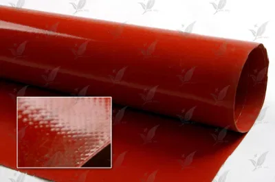 Paño de fibra de vidrio recubierto de caucho de silicona de un lado