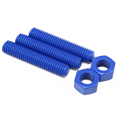 Stud ASTM A193 Gr L7 Stud de cerámica de PTFE Varilla rosca fluoropolímero