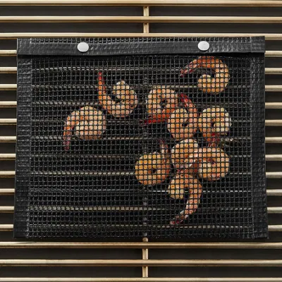 Barbacoa Non-Stick reutilizables bolsa de malla de la bolsa de malla de PTFE