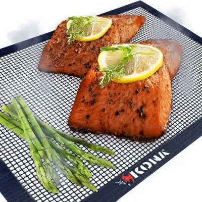  FDA Food Grade PTFE revestido BBQ Non Stick Horno de revestimiento Malla para hornear a la parrilla