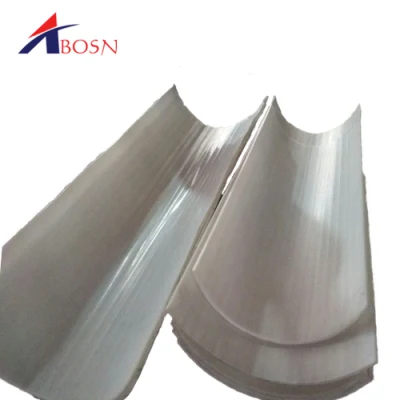 Flexión de color doble forro de UHMWPE transportador de tornillo de la Junta de hoja de UHMWPE