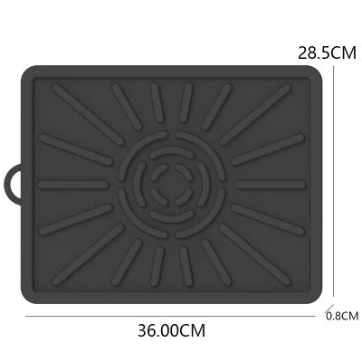 Herramienta de silicona Mat Parrilla Cocina alfombras secado plato