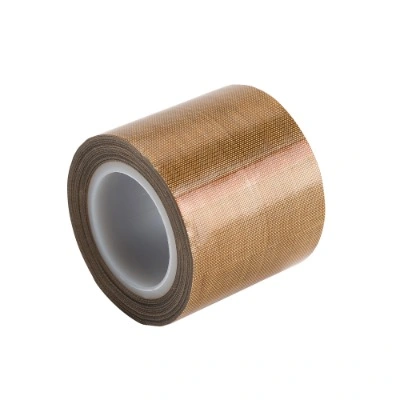Tela de fibra de vidrio de silicona de alta resistencia a temperatura Cinta de PTFE de aislamiento adhesivo Teflon de salida
