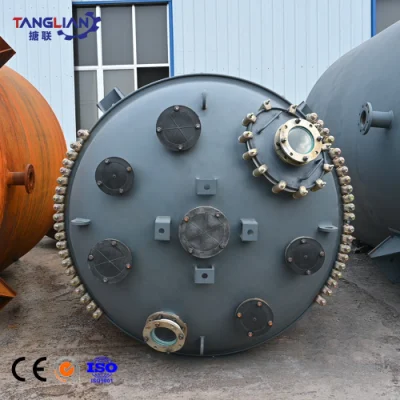  Reactor de tanque grande con revestimiento de PTFE Reactor de ácido sulfúrico