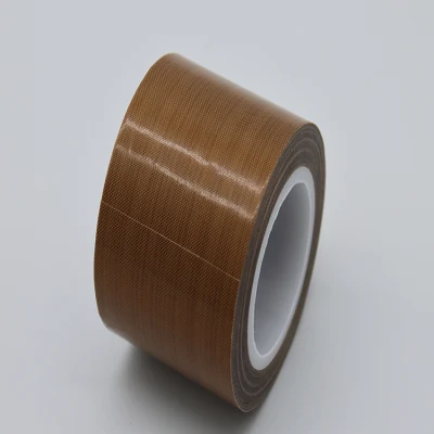 De alta temperatura de color negro/marrón cinta adhesiva de tela de vidrio PTFE para el pegado de