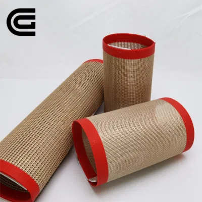 Resistencia a altas temperaturas de la correa de malla abierta de fibra de vidrio PTFE Fabricante de cinta transportadora