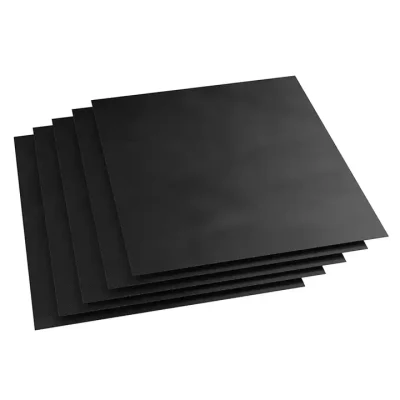 El medio ambiente Non-Stick reutilizable resistente al calor de PTFE Negro Barbacoa Mat