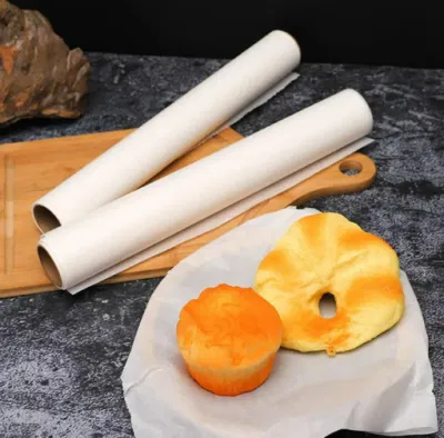 Grado de alimentos al por mayor de la fábrica de papel resistente a la grasa de silicona para hornear postres microondas comida