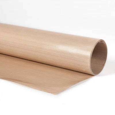 Tejido de fibra de vidrio recubiertas de PTFE Rollo de paños de aislamiento
