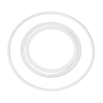 Venta directa de fábrica al por mayor Blanco plástico sellado anillo de PTFE brida Junta de cierre Sanitario de grado alimentario Junta de PTFE Junta de Junta