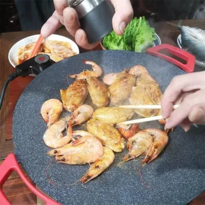 2022 Venta completa Nuevo estilo Coreano Multifunctional Interior Bandeja de horno eléctrica antiadherente
