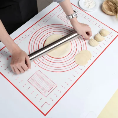 Non-Slip silicona Extra Grande Pastelería Mat Non-Stick resistente al calor de la camisa del horno la masa de rodadura de la hoja de silicona Mat la cocción de la MAT