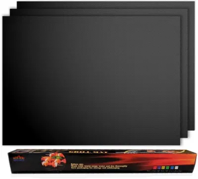 La mejor calidad de silicona reutilizables recubierto de PTFE Non-Stick Barbacoa hornear Mat