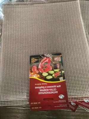 Fácil de limpiar Non-Stick PTFE Barbacoa la cocción de la hoja de la alfombrilla de camisa con la FDA