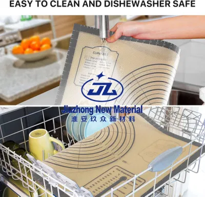 Sin BPA reutilizables Non-Stick Categoría alimentos sanos de fibra de vidrio para hornear de silicona resistente al calor Mat
