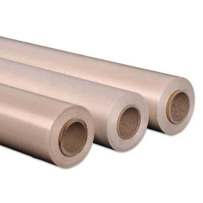 Suministro de 100-2000fabricante de tejido de PTFE GSM con excelentes propiedades aislantes de calor de la cinta transportadora de camisa de sellado...