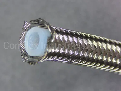 La transferencia de cloro Smoothbore encapsulado en PTFE Tubo Corrugado flexible