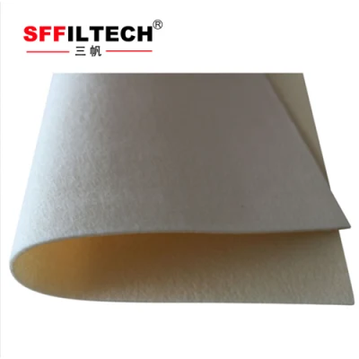 Fibra de vidrio de alta temperatura 750GSM con tela de filtro de membrana de PTFE