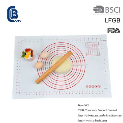 Harina de cocción de silicona Non-Stick Mat Rolling escala Mat, utensilios de cocina para hornear galletas de harina de pastel de Tool