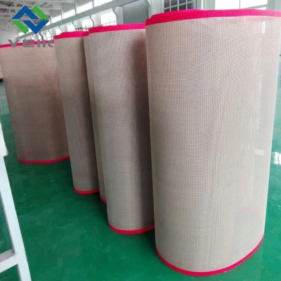 Resistente al calor de la correa de malla de fibra de vidrio recubiertas de PTFE