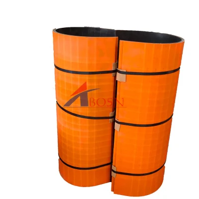  Flexión de color doble forro de UHMWPE transportador de tornillo de la Junta de hoja de UHMWPE