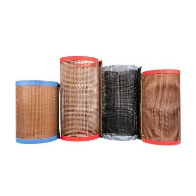  Resistencia a altas temperaturas de la correa de malla abierta de fibra de vidrio PTFE Fabricante de cinta transportadora