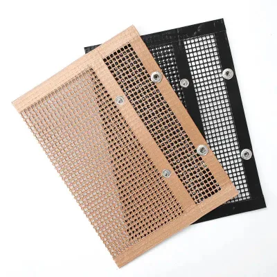 Food Grade 11X11&quot; Cesta de malla de PTFE para bandeja de horno de uso cocina reutilizables.