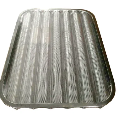 precio de fábrica de aluminio de ondas Bakeware 78/9 Comercial no pegan las ondas de PTFE Baguette bandeja para hornear pan francés de 800*600 mm.