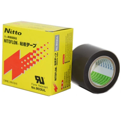 Cinta de base de película de politetrafluoroetileno (PTFE) de una cara Nitto 903, cinta de silicona resistente a altas temperaturas