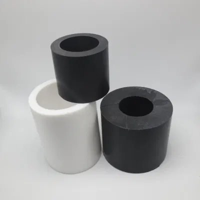 El tubo de PTFE teflón relleno de carbón de grafito PTFE Anillos llena tubos Casquillo de lámina de PTFE Teflon Rod
