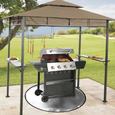 Grill tierra cubierta de silicona ignífuga miembro protector de la fogata Ascua Mat