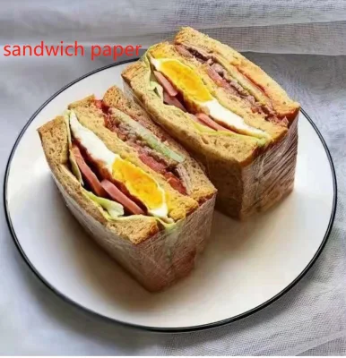 El ajuste de grado alimentario de silicona resistente a la grasa de la cocción papel pergamino para Sandwich Burger